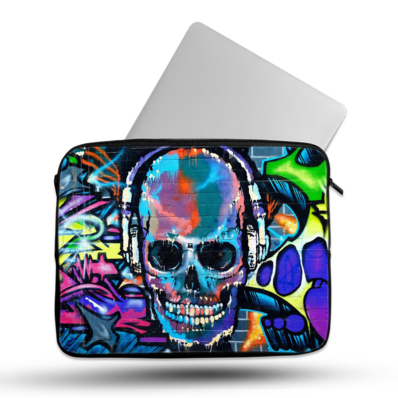 The Skul Color Face Art Laptop Sleeve