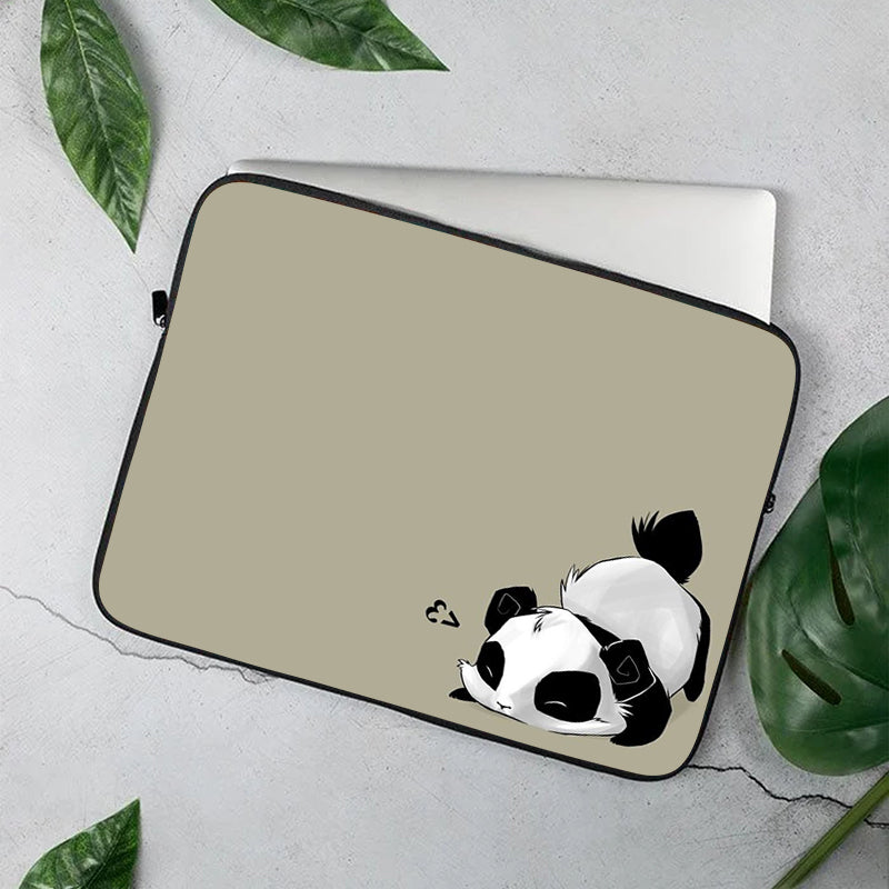 Cute Sleepy Panda Laptop Sleeve