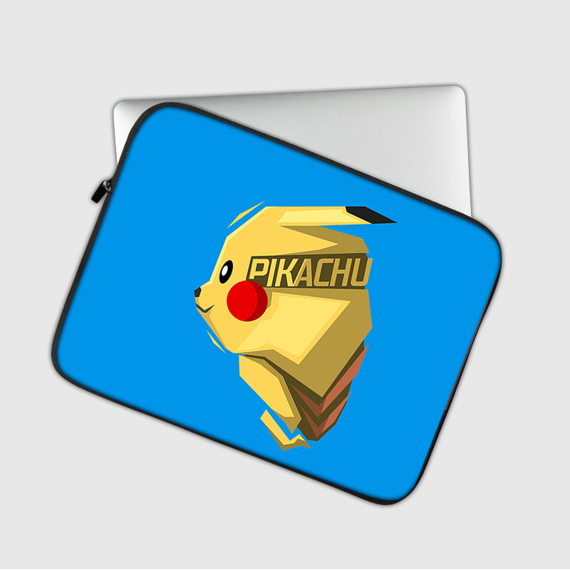 The Pikachi Blue Background Laptop Sleeve