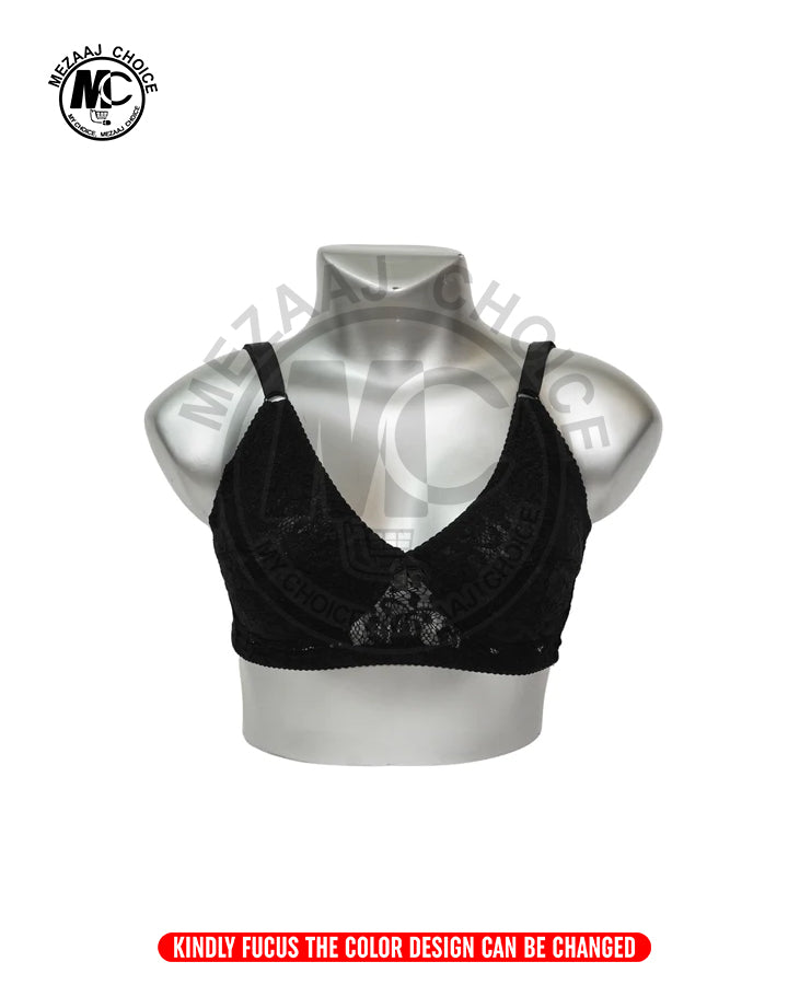 Satin Net Comfortable Bra Non Wired Bra