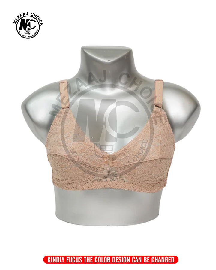 Satin Net Comfortable Bra Non Wired Bra