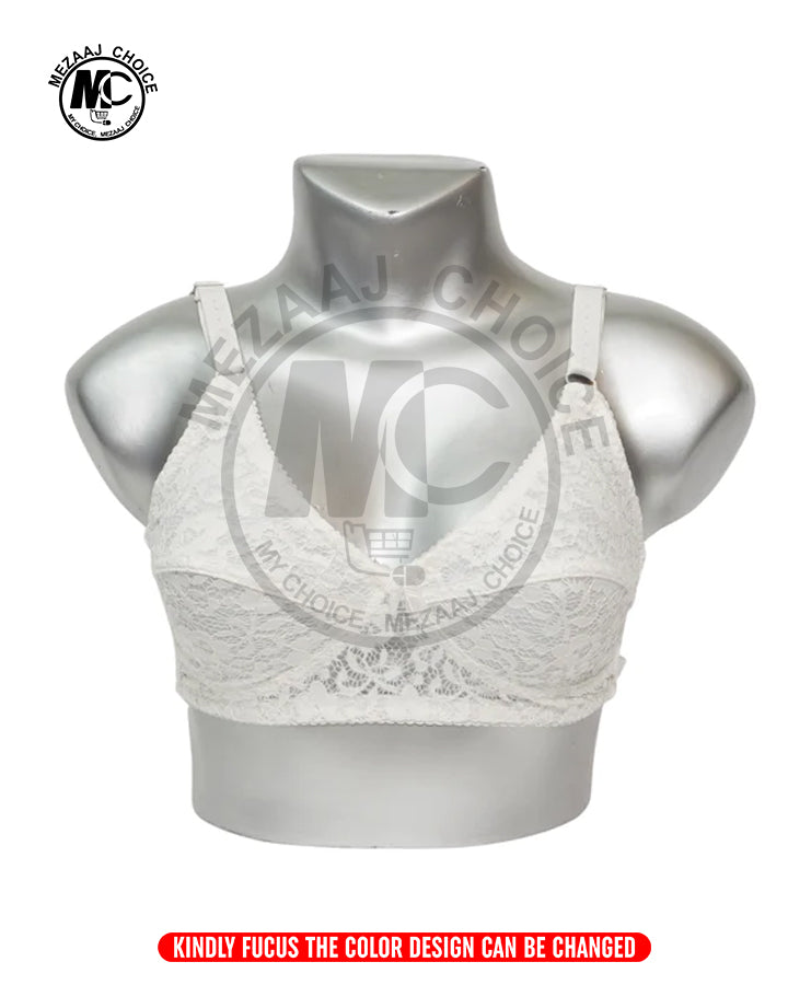 Satin Net Comfortable Bra Non Wired Bra
