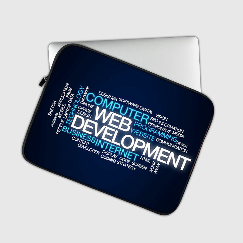The Blue Web Development Codes Laptop Sleeve