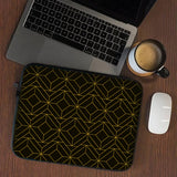 Golden Lines Geometric Pattern Mc 02 Laptop Sleeve