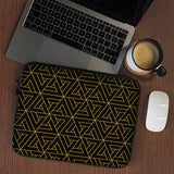 Golden Lines Geometric Pattern Mc 06 Laptop Sleeve