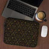 Golden Lines Geometric Pattern Mc 07 Laptop Sleeve